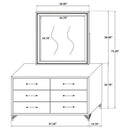 Lucia Dresser with Mirror - Michael's Discount Furniture