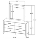 Kaywood Dresser with Mirror - Michael's Discount Furniture