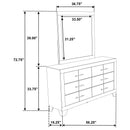 Trenton Dresser with Mirror - Michael's Discount Furniture