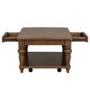 Bellevue Rectangular Coffee Table with Casters - Michael's Discount Furniture