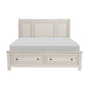 Bethel (3) California King Platform Bed with Footboard Storage - Michael's Discount Furniture