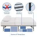 Horizon Queen Stainless Steel Bed Frame
