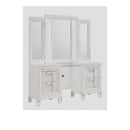 Twenty Nine Dressing Set w/LED & USB Plug in White with Stool
