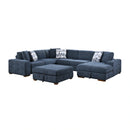Raife-(5)5-Piece Sectional with Right Chaise and Storage Ottoman image