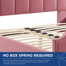 Lucille Queen Performance Velvet Platform Bed