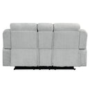 Motion Loveseat w/Console & Storage Arm