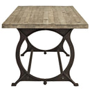Effuse Rectangle Wood Top Dining Table