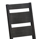 Jemma Wood Back Dining Side Chair with Beige Linen in Dark Espresso (2 Per Carton)