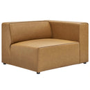 Mingle Vegan Leather 2-Piece Sectional Sofa Loveseat