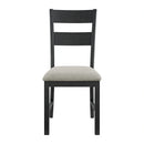 Garcia 6PC Dining Set with Table, 4 Chairs, and Bench in Black