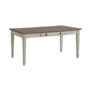 Farmington Dining Set in Medium Brown and Washed Stone