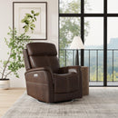 View Power Swivel Recliner with Power Headrest - Michael's Discount Furniture