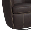 Vito Swivel Chair in Pebble Brown