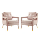 Premise Armchair Performance Velvet Set of 2