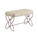 Priya II White & Light Purple Bench