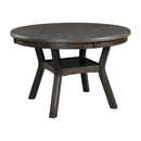 Amherst Standard Height 5PC Dining Set-Table and Four Faux Leather Side Chairs in Walnut