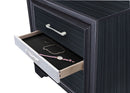 Naima Black Nightstand - Michael's Discount Furniture