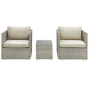 Repose 3 Piece Outdoor Patio Sunbrella� Sectional Set