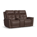 Ranger Power Reclining Loveseat with Console, Power Headrest, Lumbar, Heat & Massage - 5000009721 - Michael's Discount Furniture