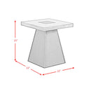 Jemma 3PC Occasional Table Set in Grey and Dark Espresso-Coffee Table & TwoEnd Table