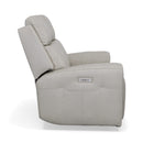 Barnett Power Reclining Loveseat with Power Headrests & Lumbar - Michael's Discount Furniture