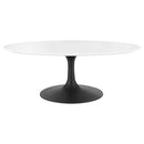Lippa 42" Oval-Shaped Wood Coffee Table