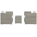 Repose 3 Piece Outdoor Patio Sectional Set