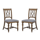 Plymouth Pair of Upholstered Dining Chairs - Michael's Discount Furniture