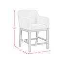 Glinda UPH Chair with Light Grey Fabric in Brown (2 Per Carton)