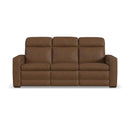 Dutch Power Reclining Sofa with Console, Power Headrest, & Lumbar - 5000009711