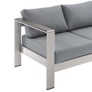 Shore Outdoor Patio Aluminum Sofa
