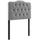 Annabel Twin Diamond Tufted Performance Velvet Headboard