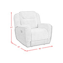 Hornet 3PC Living Room Set in Rancho Grey-Sofa, Loveseat & Recliner