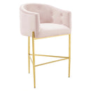 Savour Tufted Performance Velvet Bar Stool