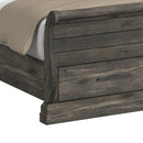 Park Ridge Sleigh Storage Bedroom Set in Charcoal