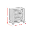 Brunswick Bedroom Set with 2 Nightstands in Mahogany