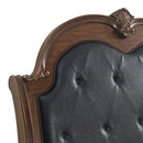 Cadenza UPH Bed with Black PU in Brown