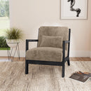 Marina Chair with Kidney Pillow and Brushed Espresso Finish