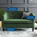 Prospect Channel Tufted Performance Velvet Loveseat