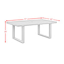 Playa Standard Height Dining Set in Dark Grey-Table and Four Chairs