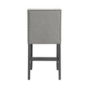 Seneca Counter Side Chair with Grey Fabric (2 Per Carton)