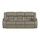 Engage Motion Sofa with DDT, Drawer and PWS in Corral Grey