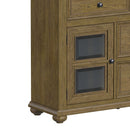Heritage & Home Buffet and Hutch in Oak Brown