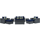 Summon 8 Piece Outdoor Patio Sunbrella� Sectional Set
