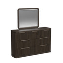 Sylvie UPH Bedroom Set with White Fabric