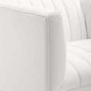 Shift Channel Tufted Performance Velvet Armchair