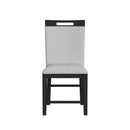 Transcend Counter Side Chair with Light Grey Fabric in Charcoal (2 Per Carton)