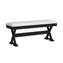 Tulane 6PC Dining Set with Table, 4 Chairs, and Bench in Oak and Black