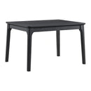 Garcia 5PC Dining Set with Table and 4 Chairs in Black