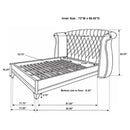 Barzini Wingback Platform Bed - Michael's Discount Furniture